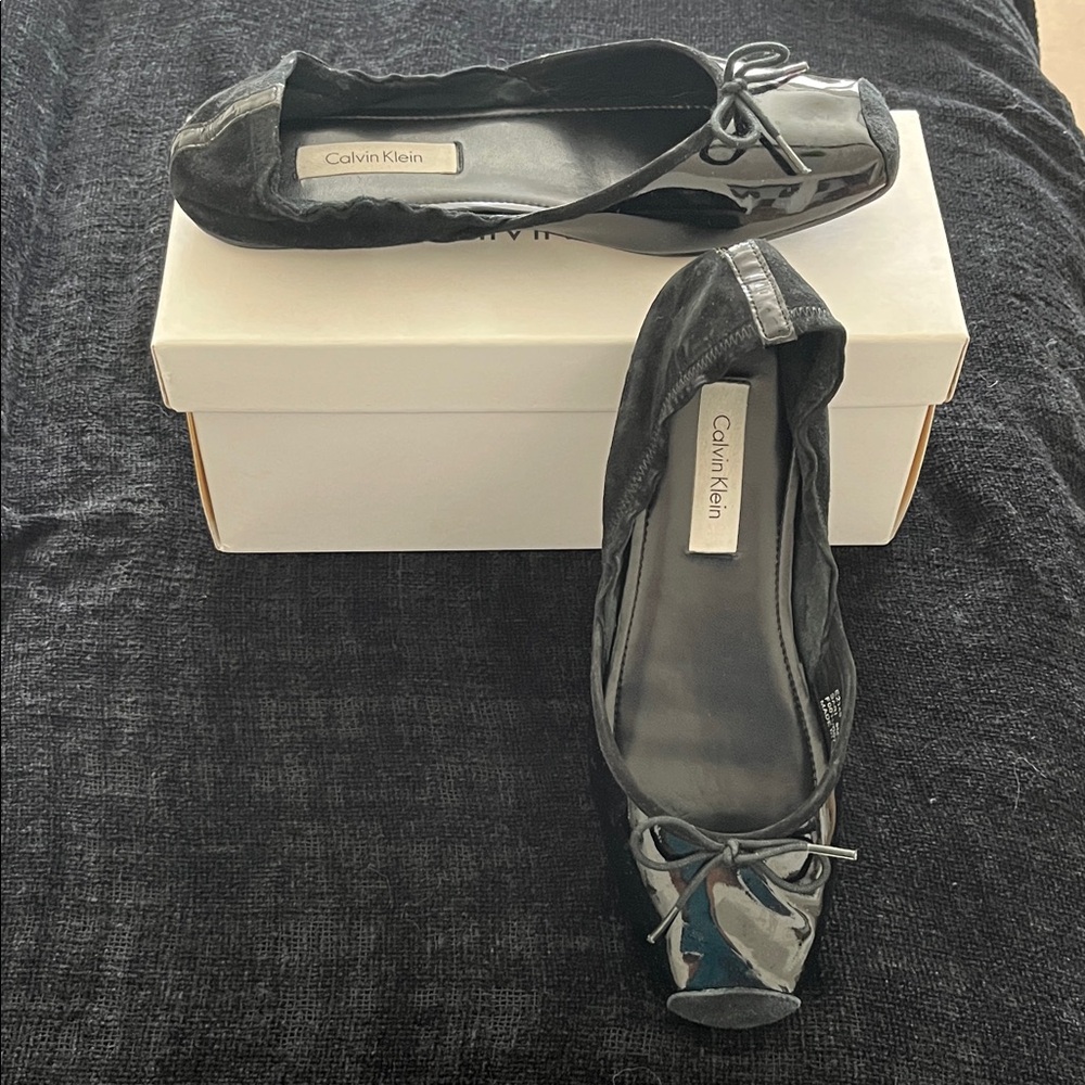 Calvin Klein Ballet Flats with Bow